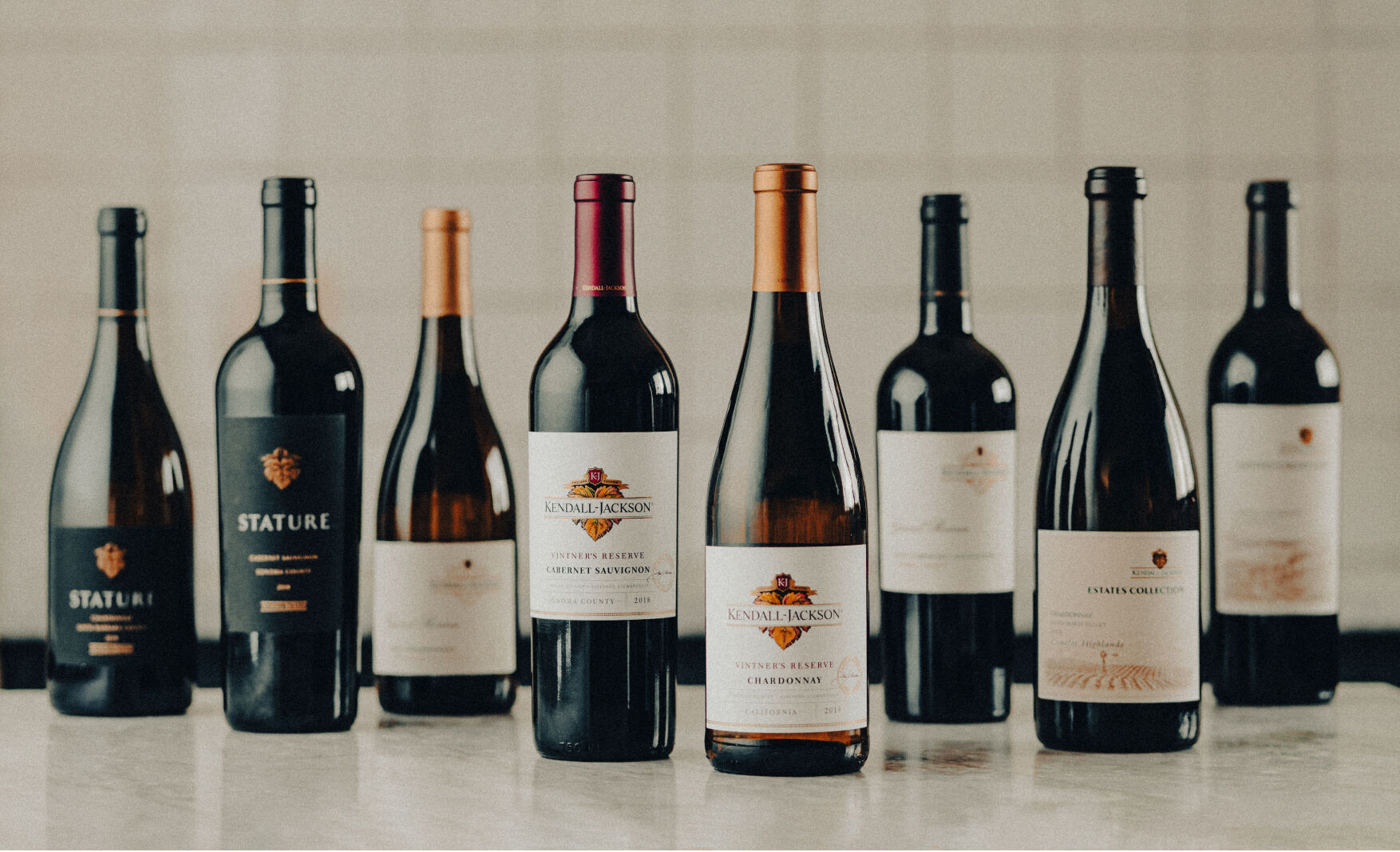 Kendall-Jackson wine bottle lineup