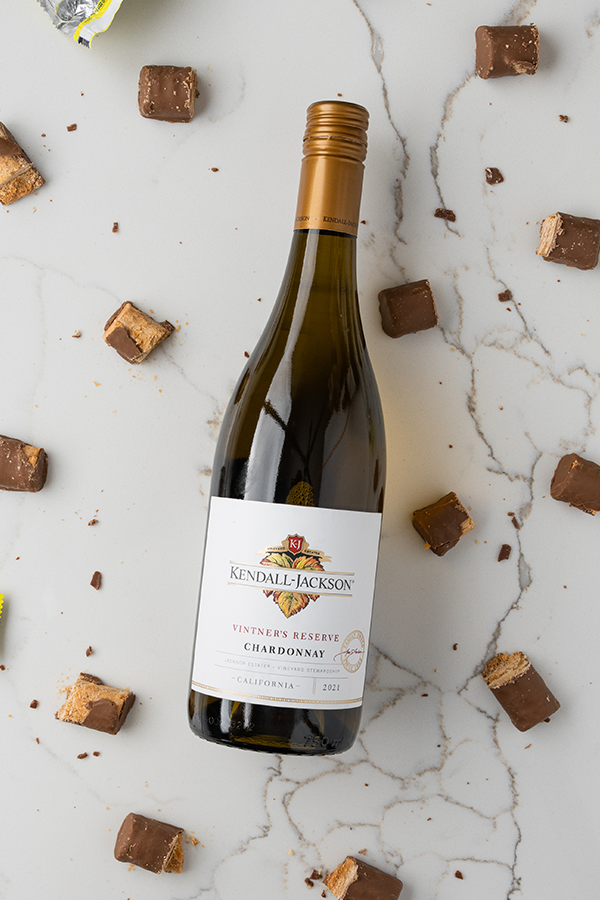 Chardonnay wine with Butterfinger