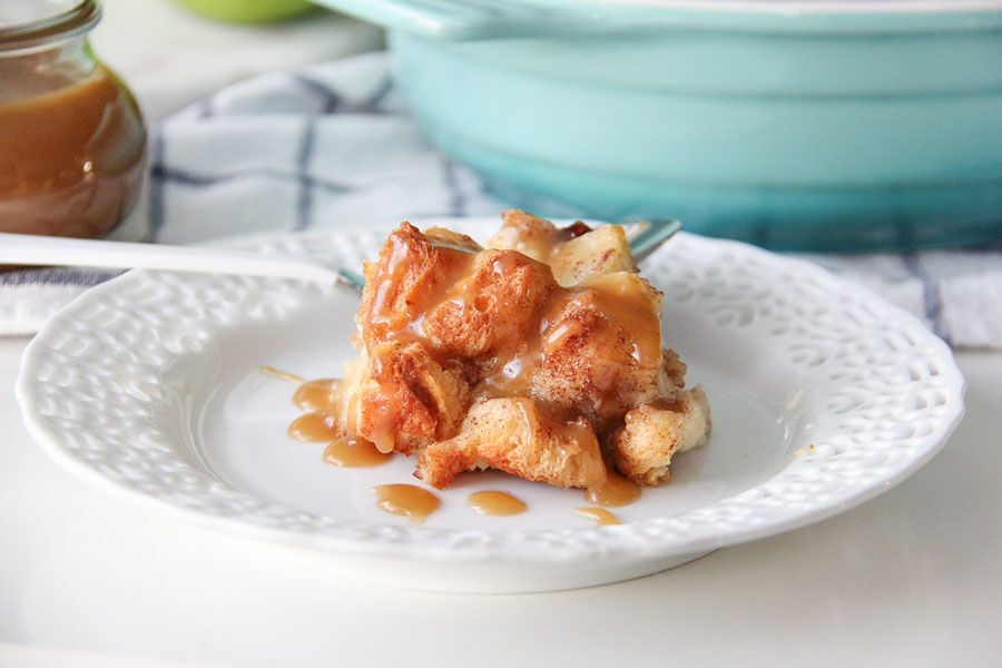 Apple bread pudding